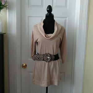 No Boundaries - Turtleneck Sweater w/ Belt